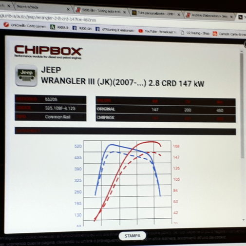 Jeep Wrangler Lk 2.8 crd powered by 9000 Giri