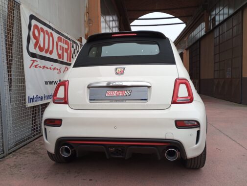 Fiat 500 Abarth 595 cabrio con terminale sportivo omologato Ragazzon Performance + rimappatura centralina elettronica via seriale