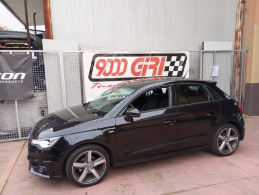 Audi A1 1.6 tdi con rimappatura centralina elettronica motore per incrementi coppia e potenza by 9000 Giri elaborazioni